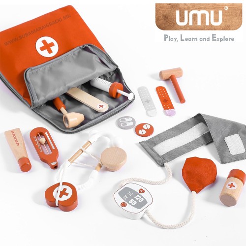 UMU Дрвен доктор сет - Doctor on call