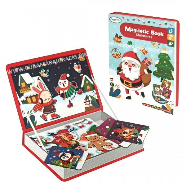 Новогодишна магнетна книга - Дедо Мраз со пријателите
