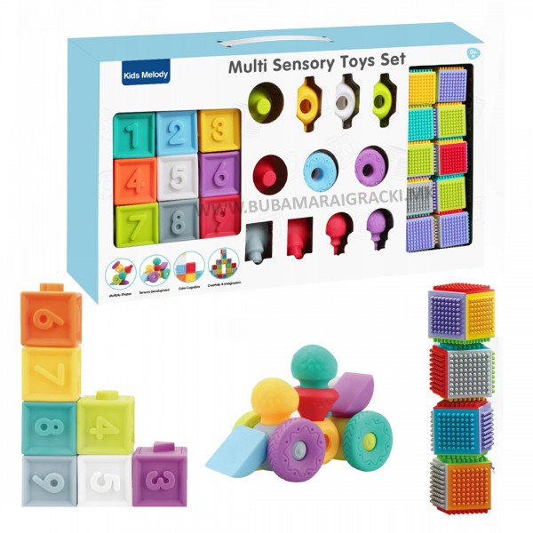 Меки сензорни коцки 32 делови