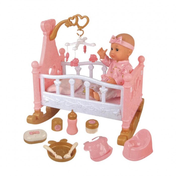 Детска играчка - Сет бебе со креветче