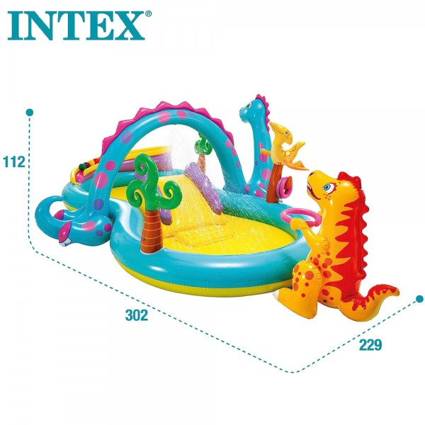 INTEX Детски базен - забавен центар Dino Play