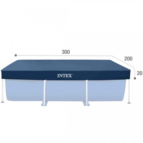 Intex - Покривка за правоаголен базен 300х200см