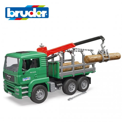 Bruder MAN - Камион за Дрва со Кран 