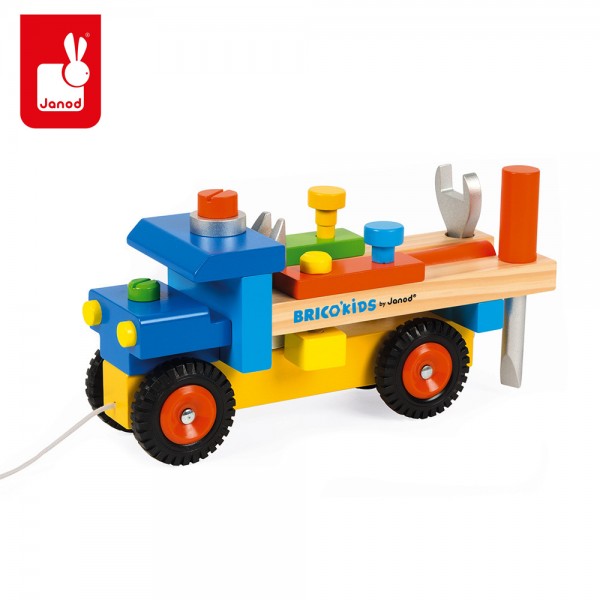 Дрвен камион со алат Janod