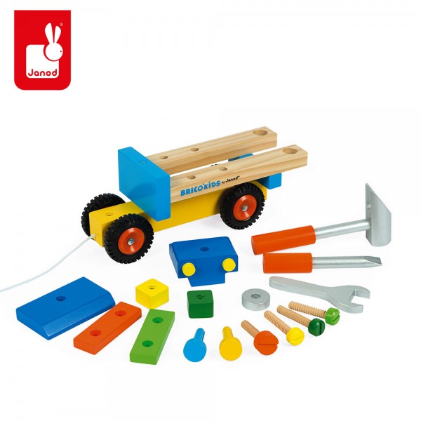 Дрвен камион со алат Janod