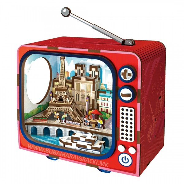 3D Дрвена сложувалка - Париз