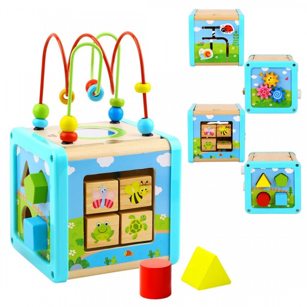  Дрвена коцка со активности