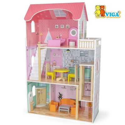 Viga - Дрвена куќичка за кукли