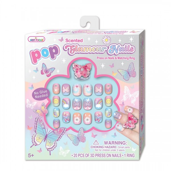 Hot Fokus - Сет со нокти Пеперутка