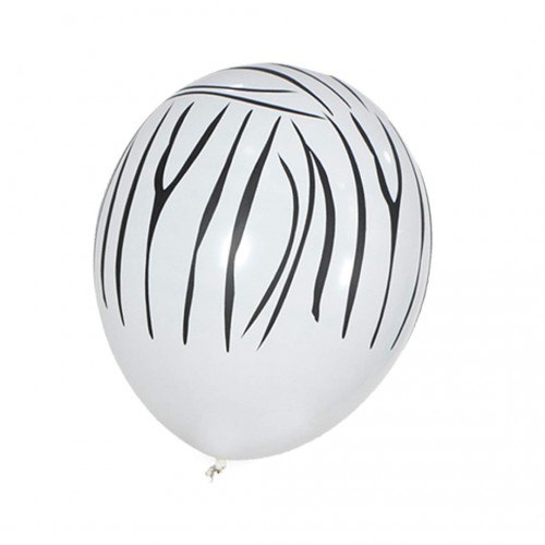 Сет од 50 балони со зебра принт