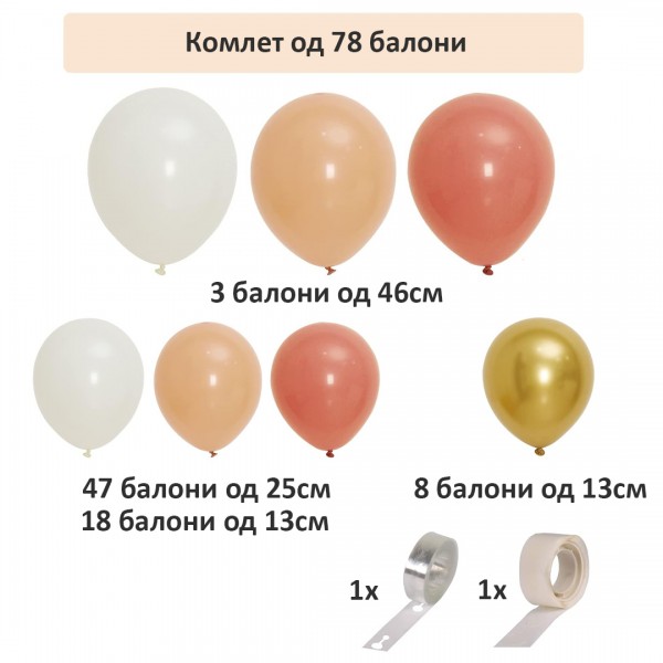 Комплет балони за свечени прослави 