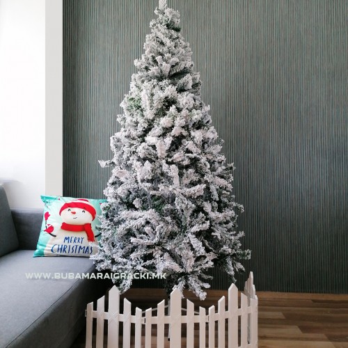 Новогодишна снежна елка 210см 