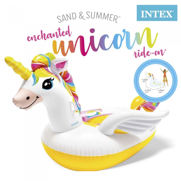 Intex душек еднорог