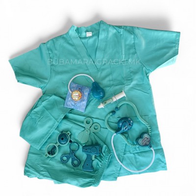 Детски костим за маскенбал - Хирург со медицински додатоци