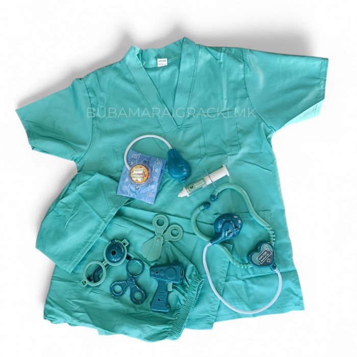 Детски костим за маскенбал - Хирург со медицински додатоци