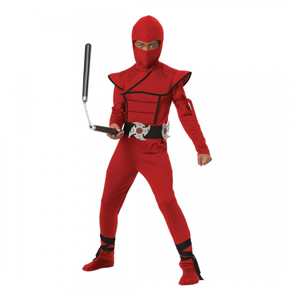 Детски костим за маскенбал Црвен Нинџа