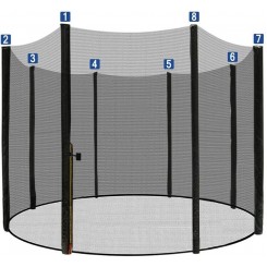 Заштитна мрежа за трамболина 305см